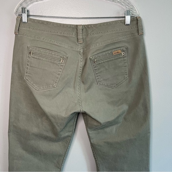 Levi Strauss Signature Straight Leg Cropped Pants Sz 12 Gray Work Casual - Picture 5 of 6